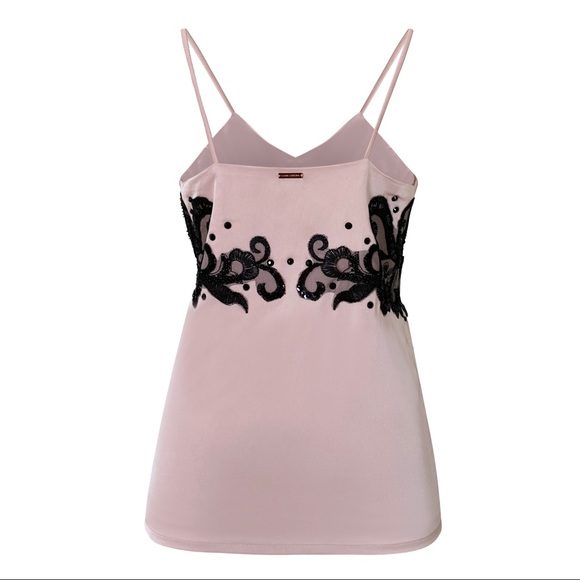 Lace-embellished silk top - Picture 2 of 7